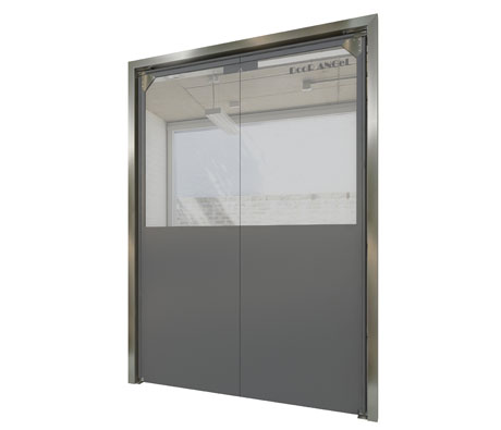 pvc curtain swing door 